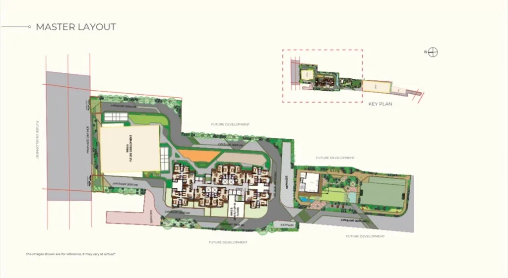 Krisala Aventis Tathawade Official Asset Krisala Aventis Tathawade Master Layout — Strategic Site Plan with 4 Iconic Towers